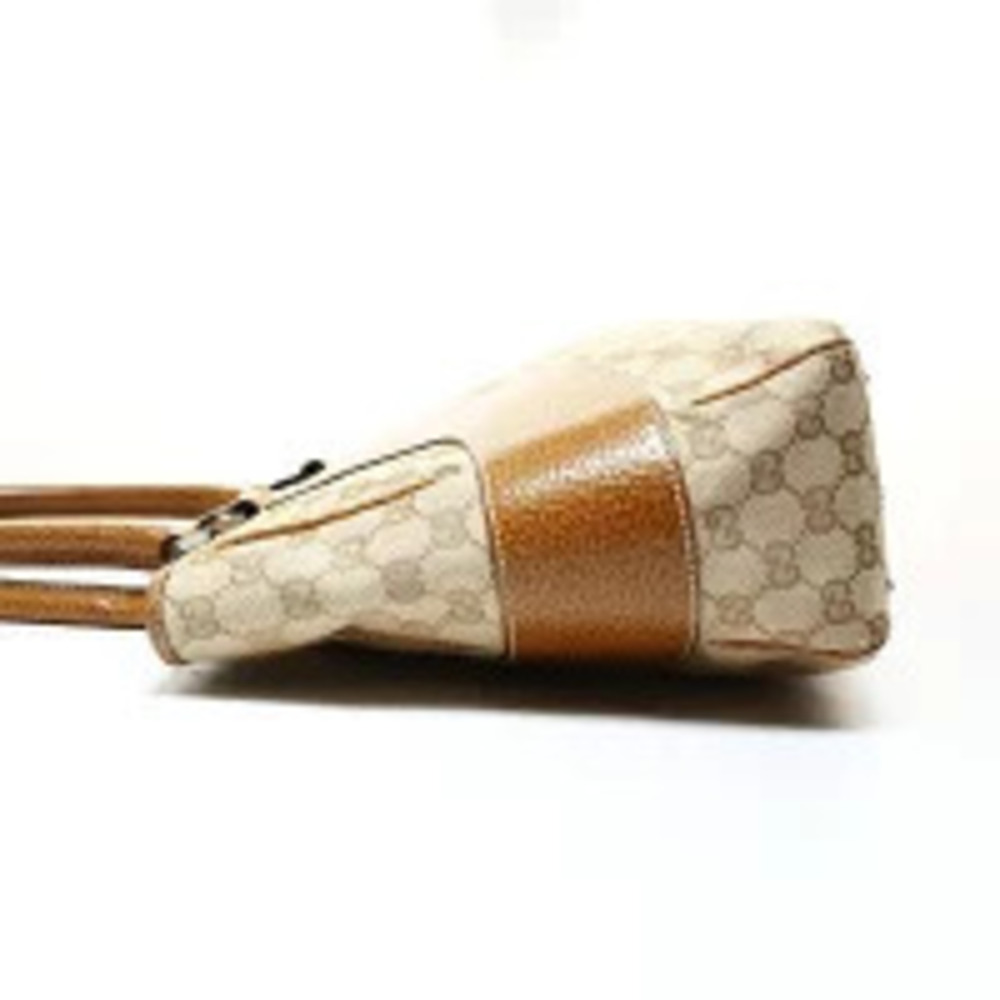 Gucci Canvas Beige Cream GG Tote Bag Tan Cream